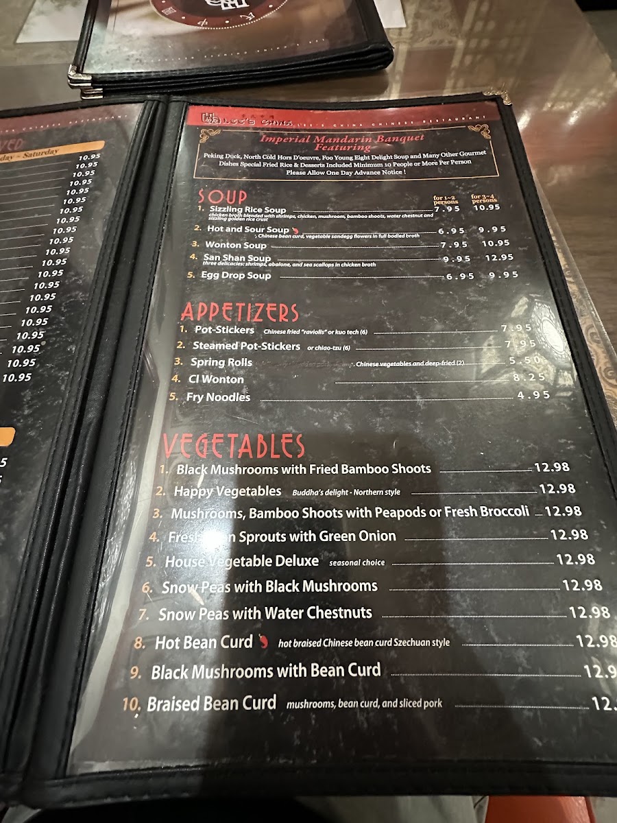 Lee’s China Menu - Image 5