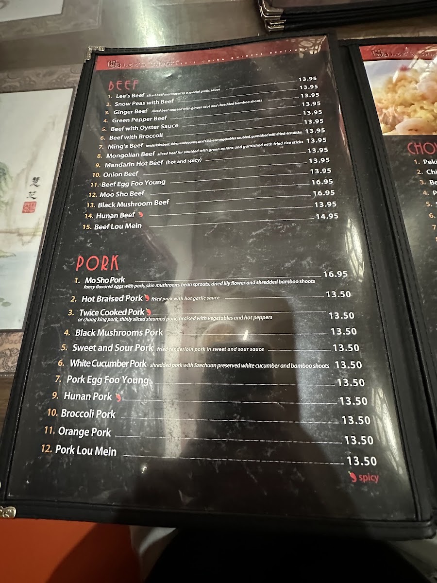 Lee’s China Menu - Image 6